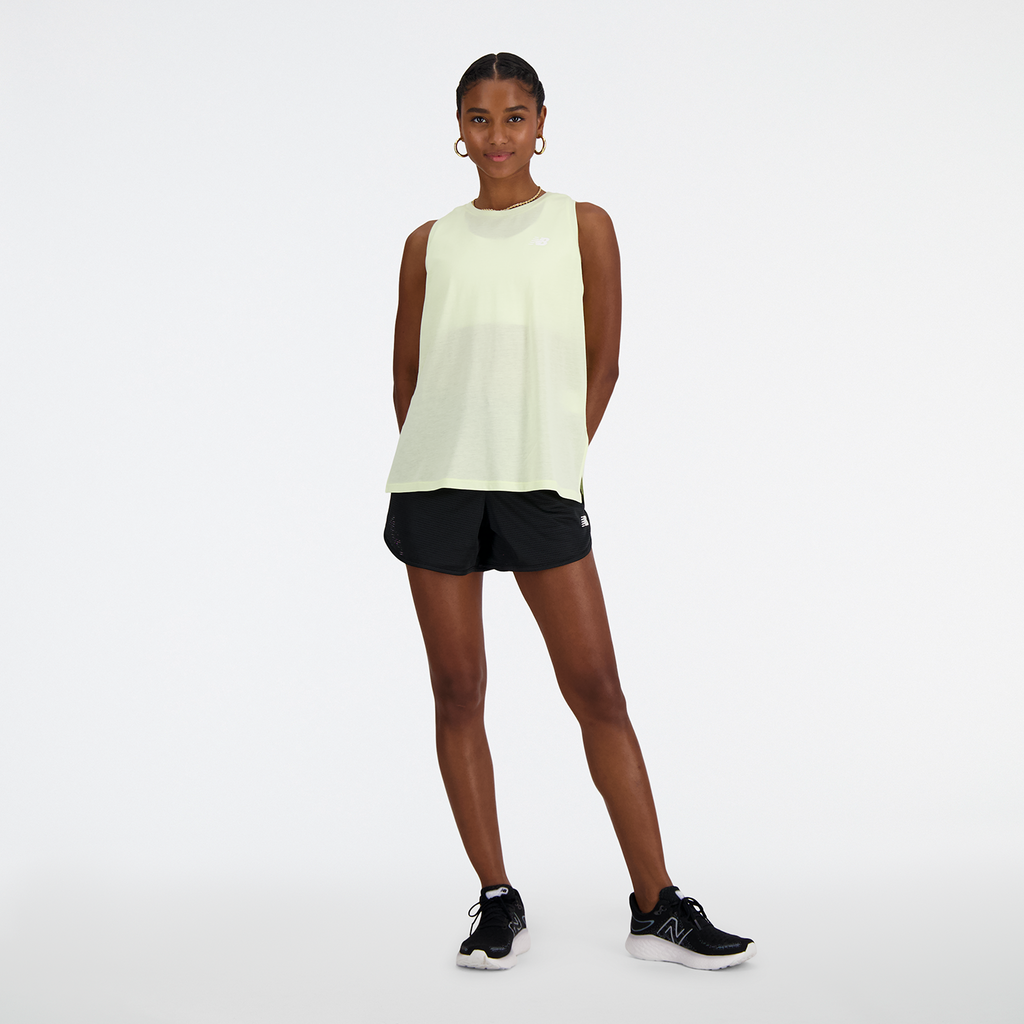 New Balance W NB Athletics Mesh Short in SCHWARZ