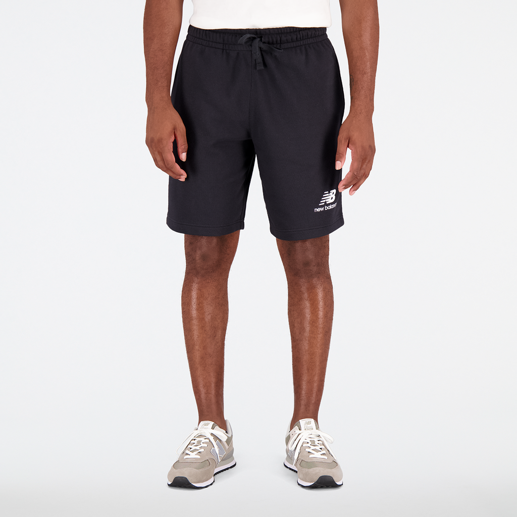 New Balance Essentials Stacked Logo Short in SCHWARZ