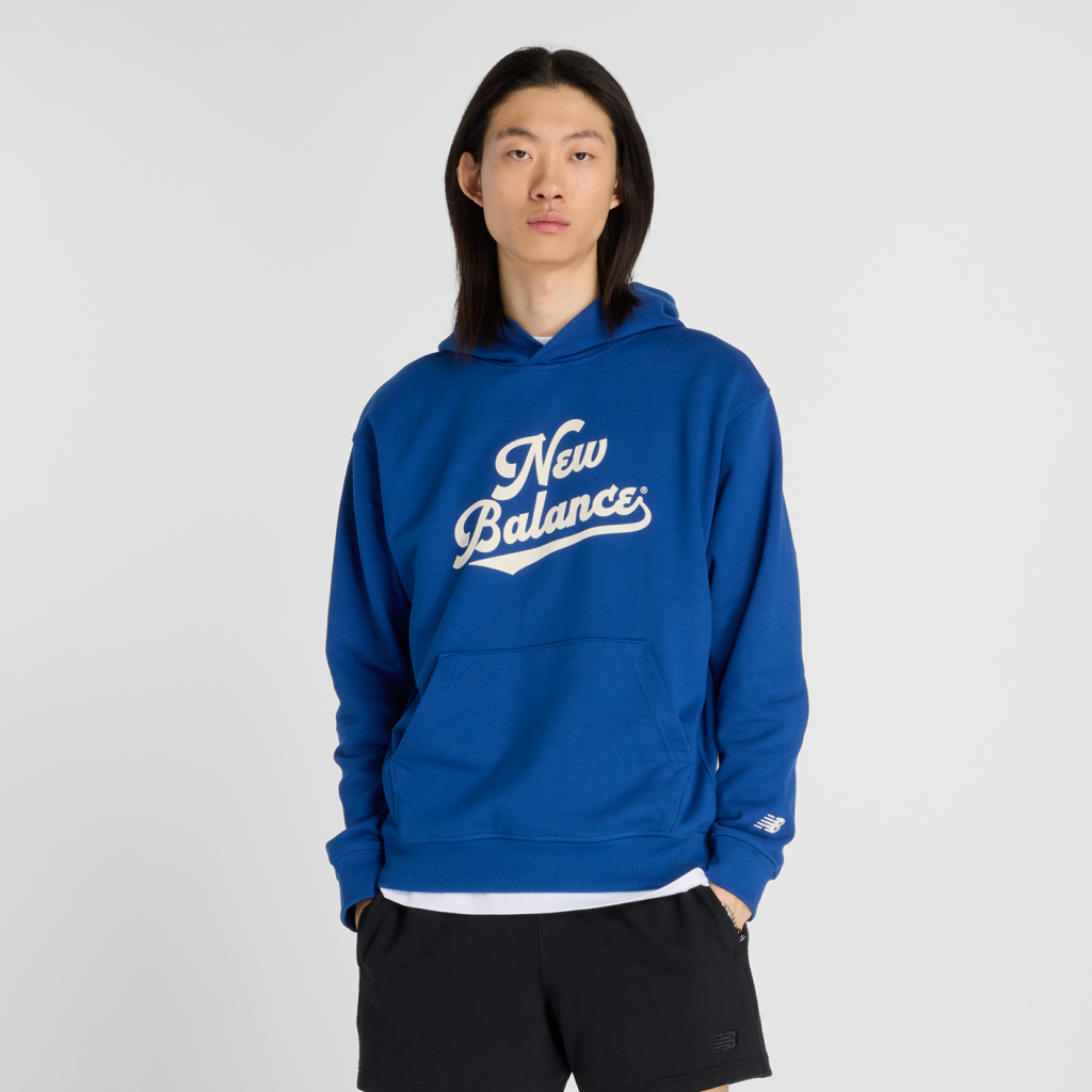 New Balance Athletics Legacy Hoodie in BLAU