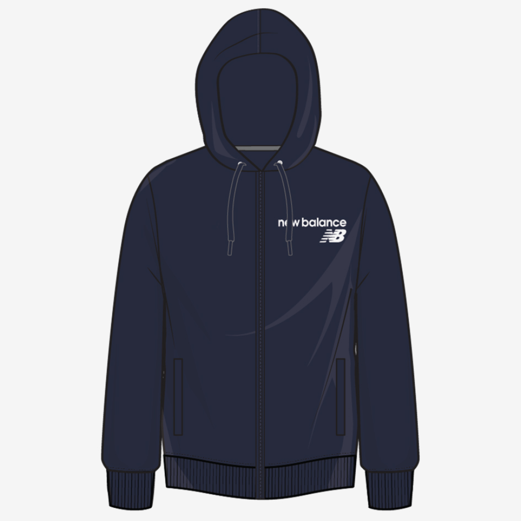New Balance NB Classic Core Full Zip in BLAU