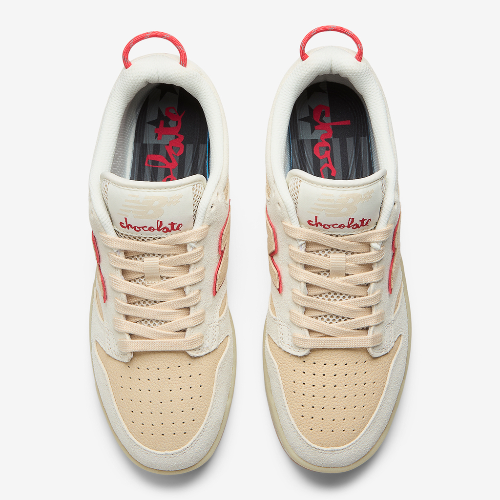 New Balance M Numeric 480 Chocolate Skateboards Skateboardschuhe in WEISS