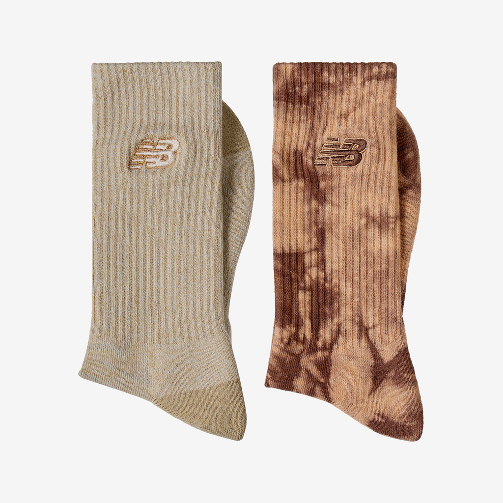 New Balance Lifestyle Tie Dye Midcalf Socks 2Pack in MEHRFARBIG