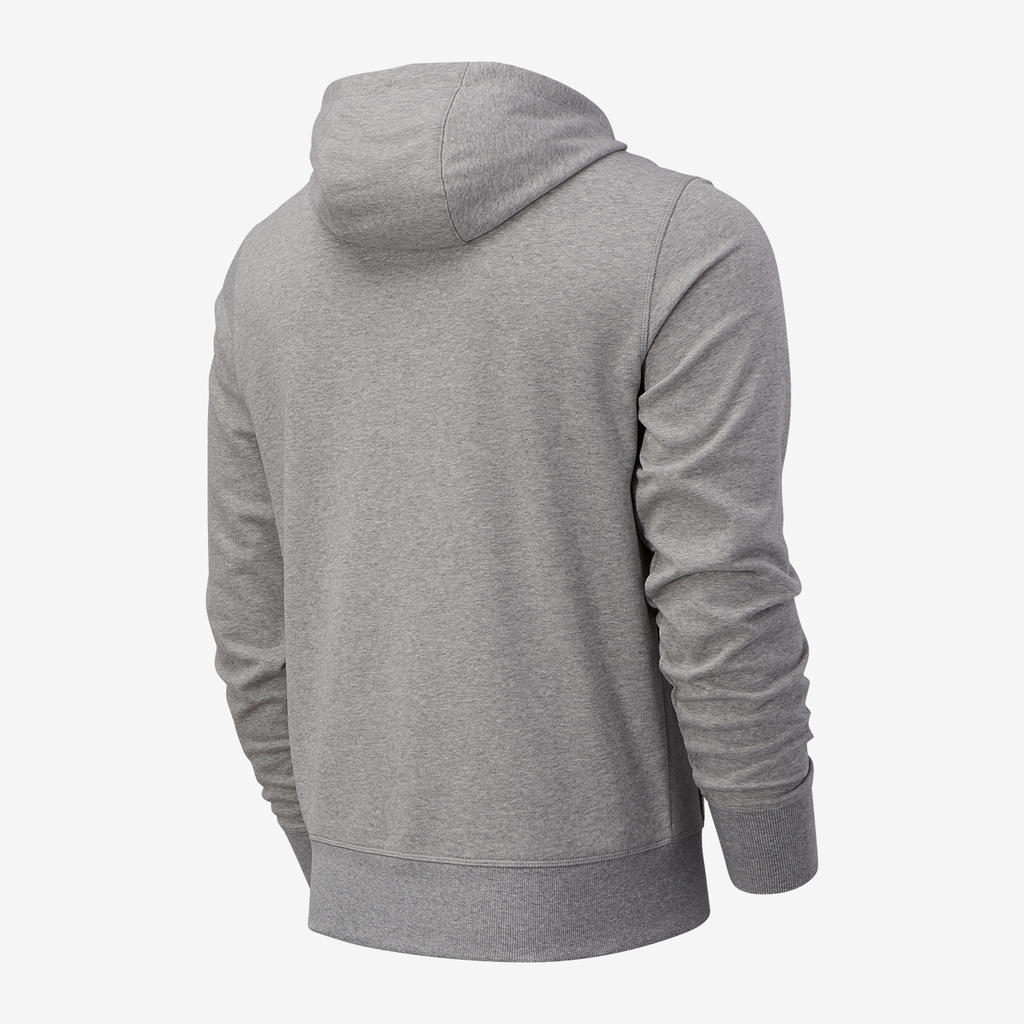 New Balance Essentials Stacked Logo PO Hoodie in GRAU