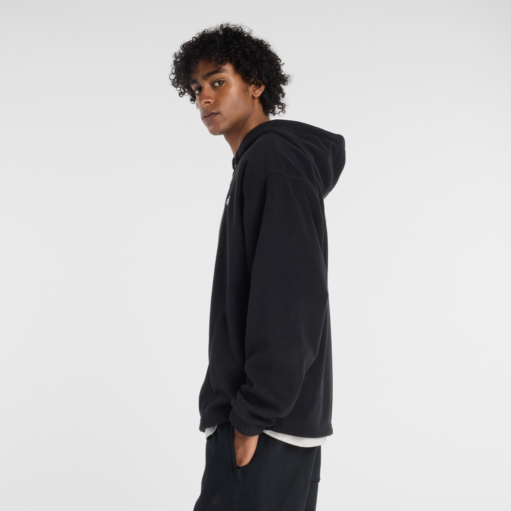 New Balance Sport Polar Fleece Full Zip in SCHWARZ