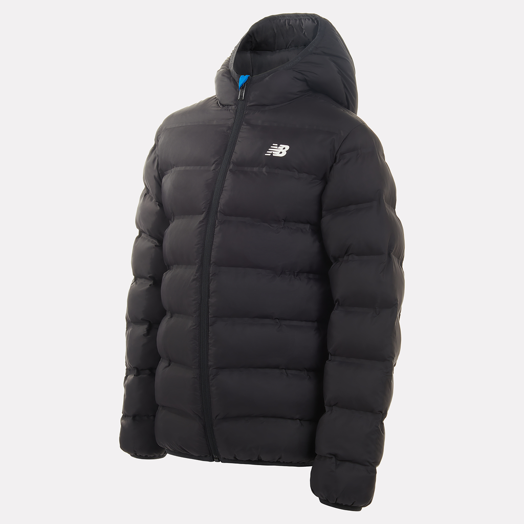 New Balance B NB Bond Quilted Jacket in SCHWARZ