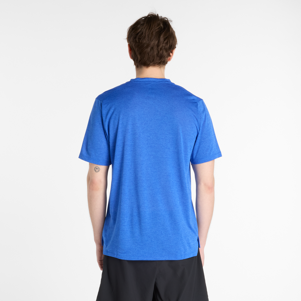 New Balance NB Athletics Run T-Shirt in BLAU