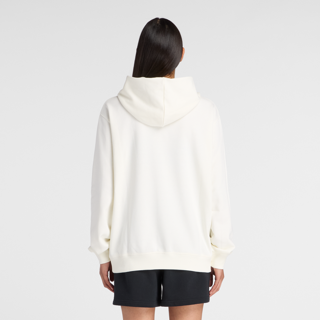 New Balance W Sport Graphic Relaxed Hoodie in WEISS