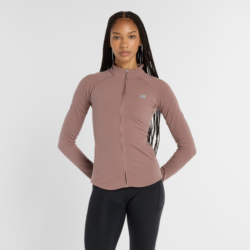 New Balance W NB Harmony Full Zip in BRAUN