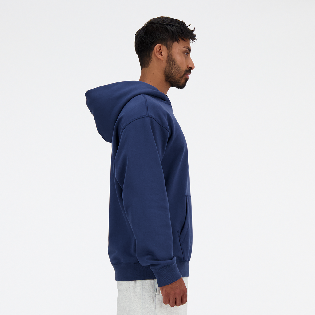New Balance NB Athletics French Terry Hoodie in BLAU
