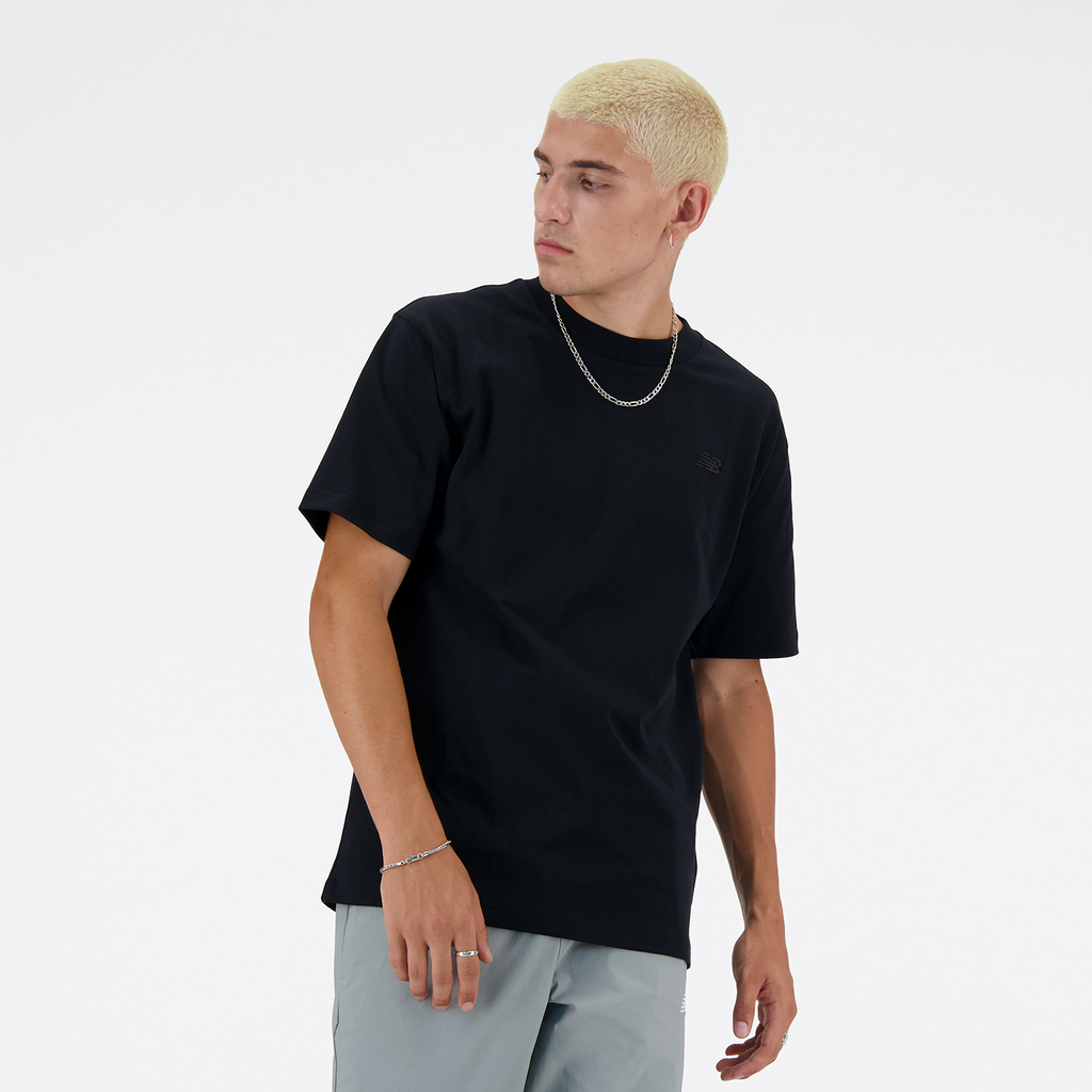 New Balance NB Athletics Cotton T-Shirt in SCHWARZ
