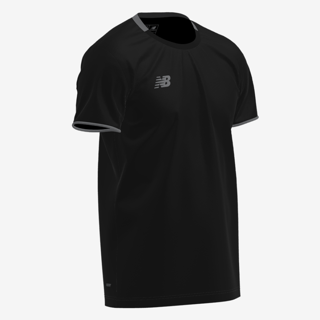 New Balance TW Kit Sprint SS Jersey in SCHWARZ