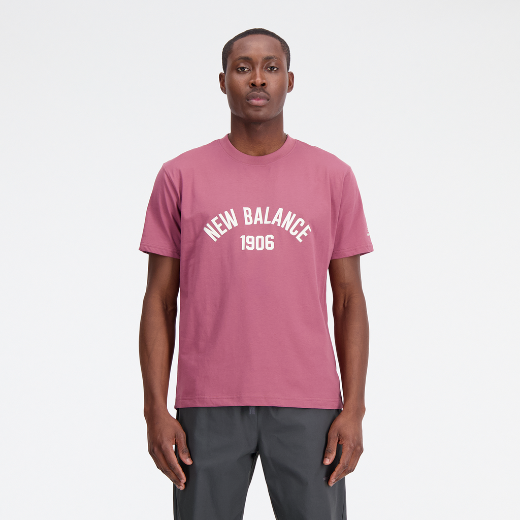 New Balance Essentials Varsity T-Shirt in ROT