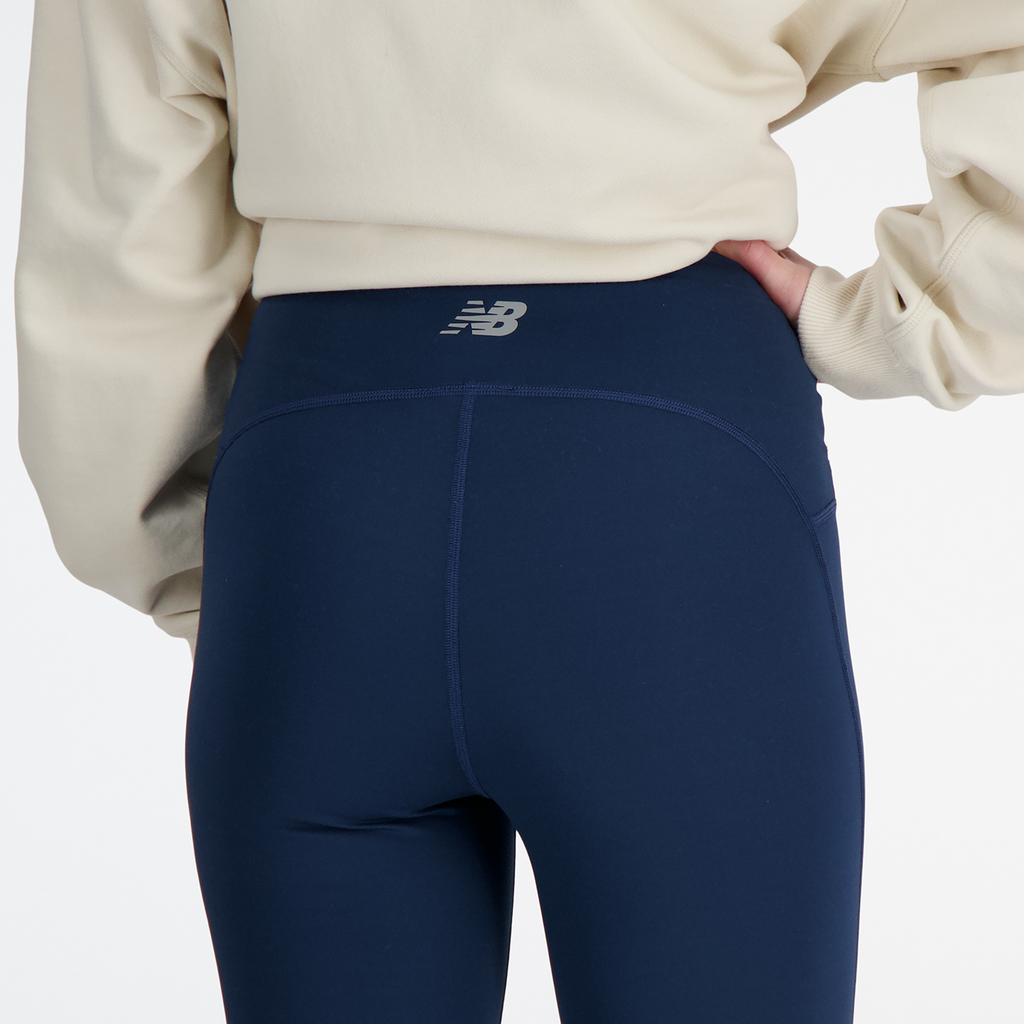 New Balance W NB Athletics Sleek 27 Inch High Rise Legging in BLAU