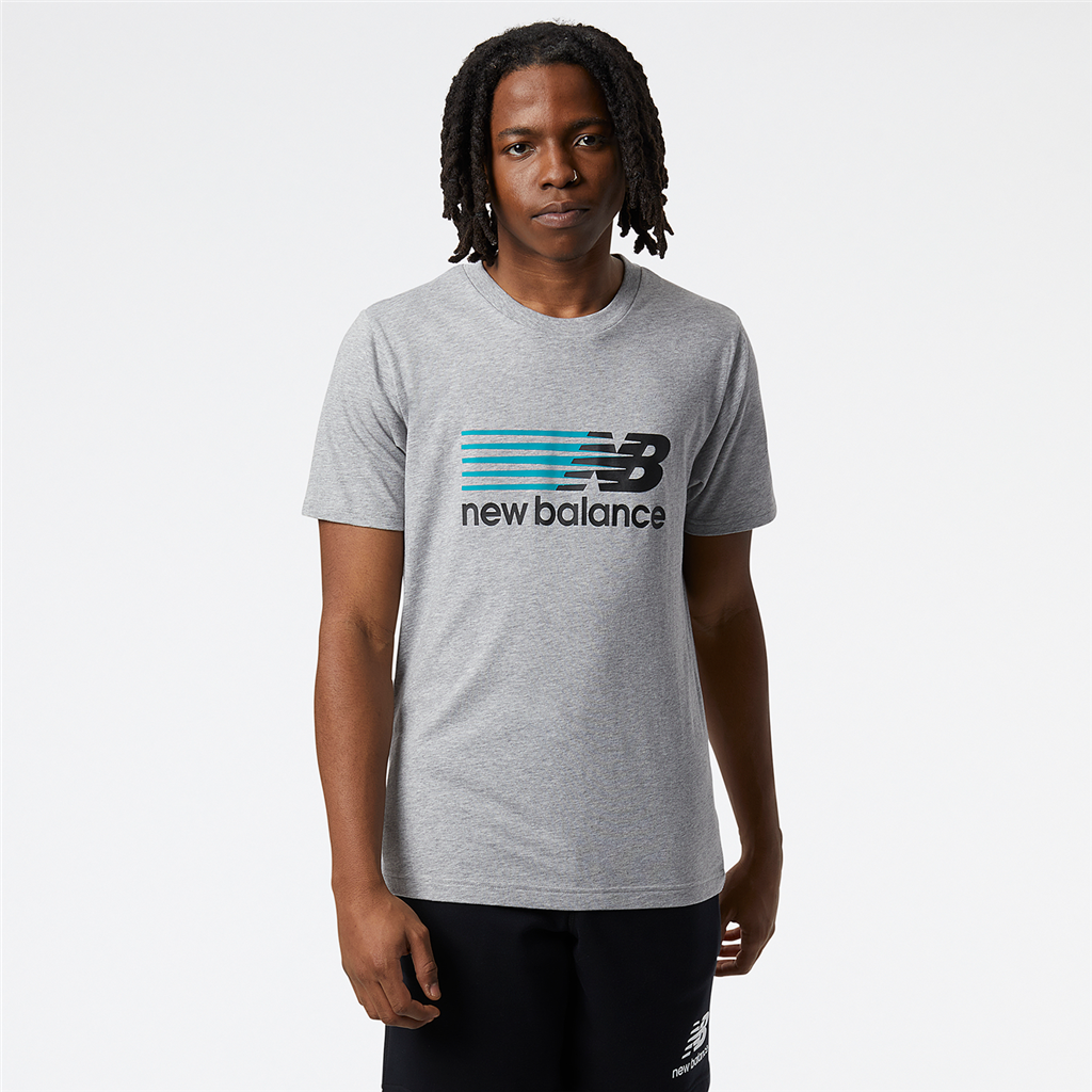 New Balance NB Sport Core Plus Graphic Tee in GRAU