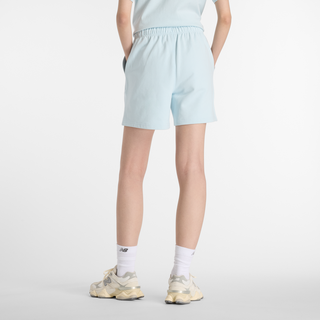 New Balance W NB Athletics French Terry Short in GRAU