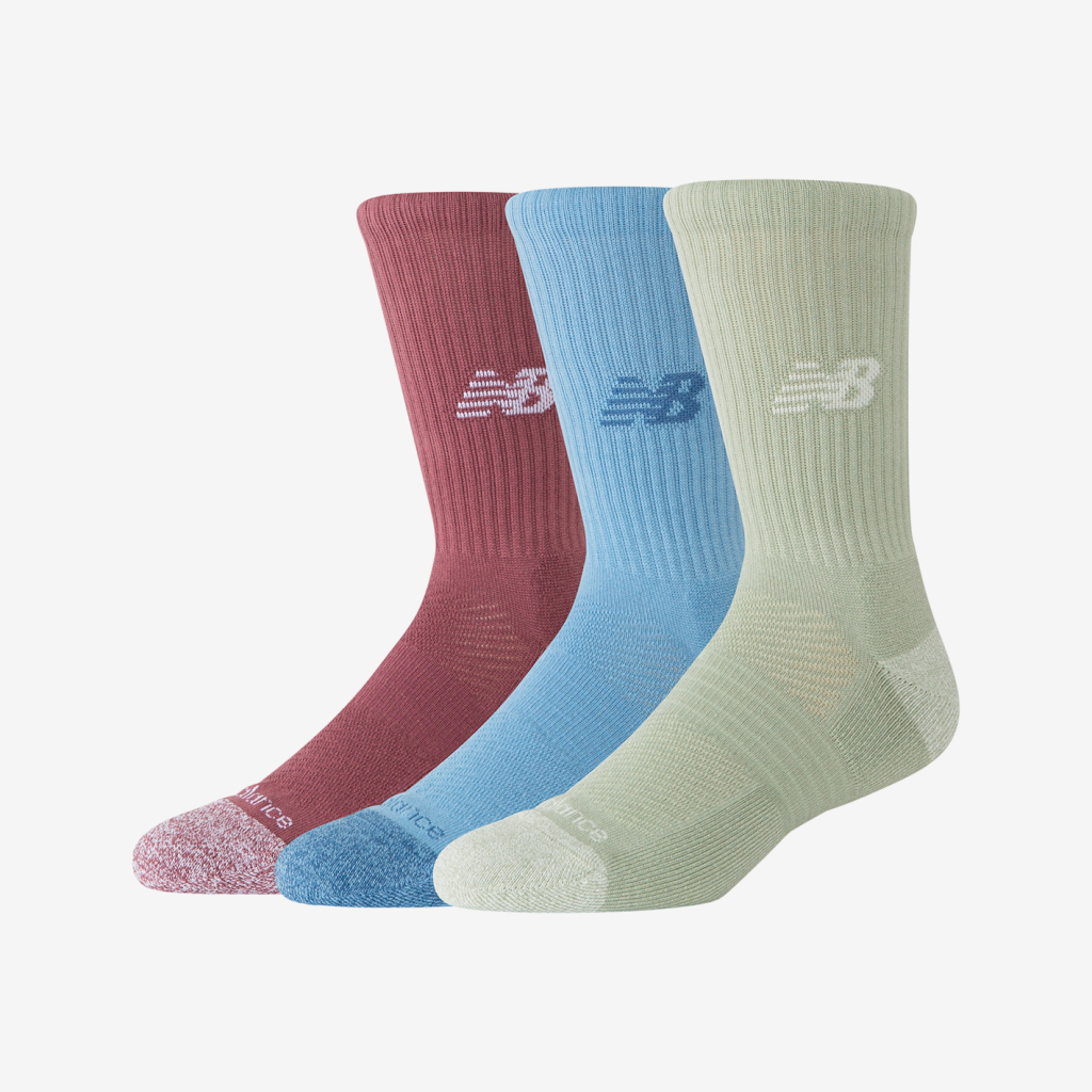New Balance Active Crew Socks 3 Pack in MEHRFARBIG