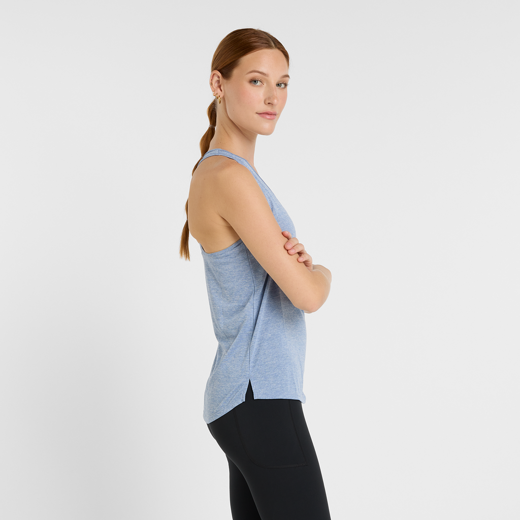 New Balance W NB Athletics Tank in BLAU