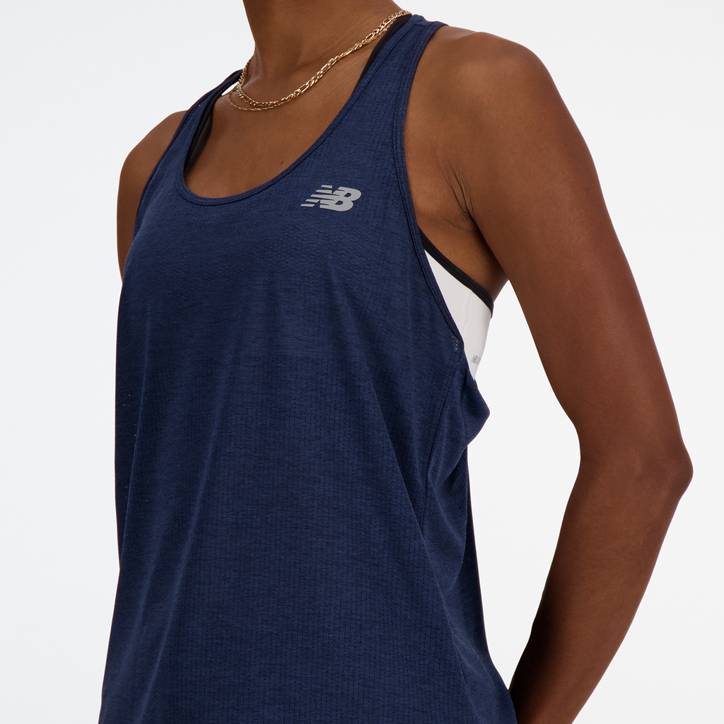 New Balance W NB Athletics Tank in BLAU