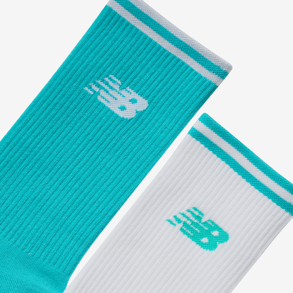 New Balance Running Stripe Midcalf Socks 2 Pack in MEHRFARBIG