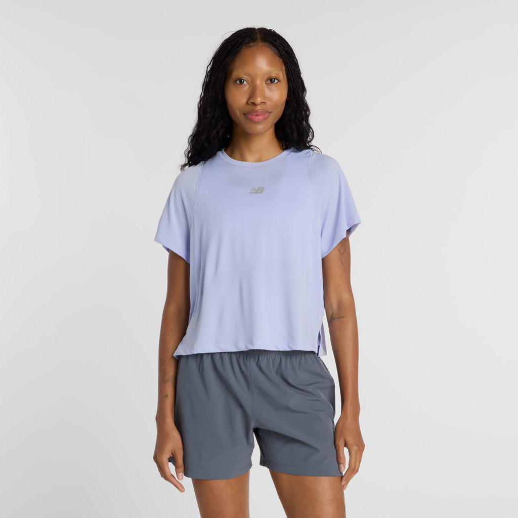 New Balance W Infinity Propel T-Shirt in VIOLETT