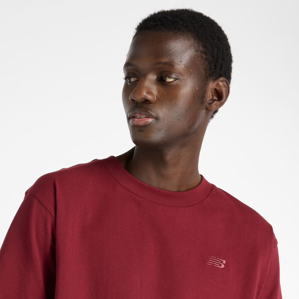 New Balance NB Athletics Cotton T-Shirt in ROT