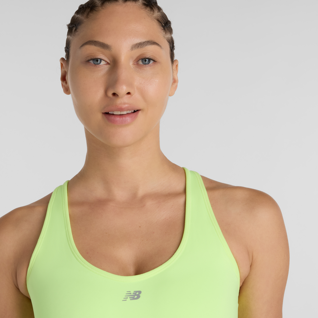 New Balance W NB Essential Run Bra in GELB
