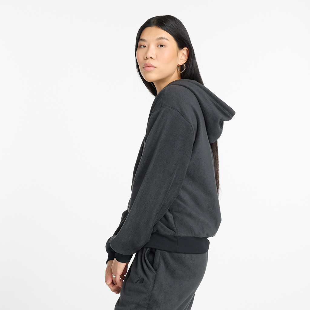 New Balance W Polar Fleece Full Zip in SCHWARZ