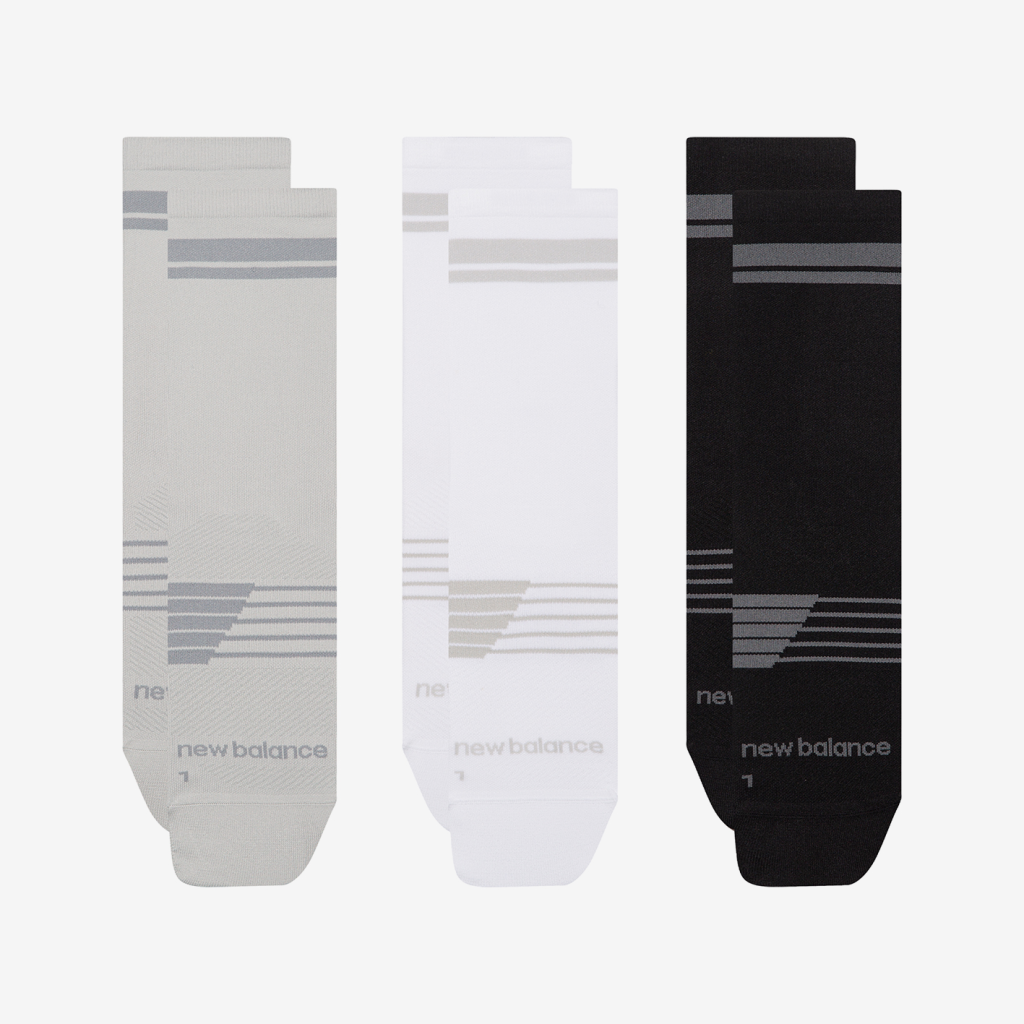 New Balance Pro Run Crew Socks 3 Pack in MEHRFARBIG