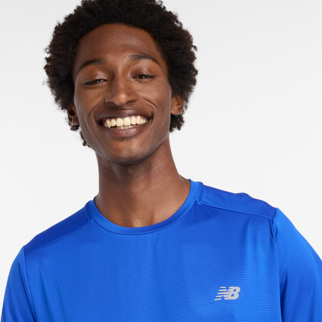 New Balance Sport Essentials Run T-Shirt in BLAU