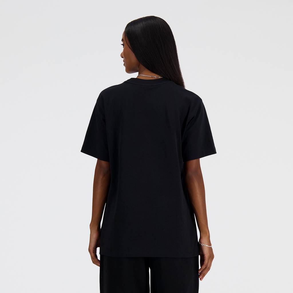 New Balance W NB Athletics Jersey T-Shirt in SCHWARZ