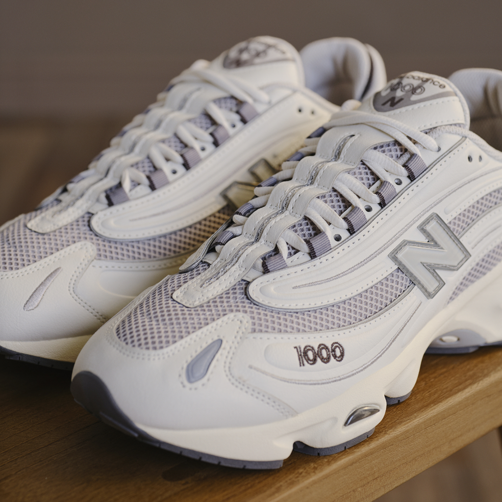 New Balance U 1000 Sporty Mesh Freizeitschuhe in WEISS