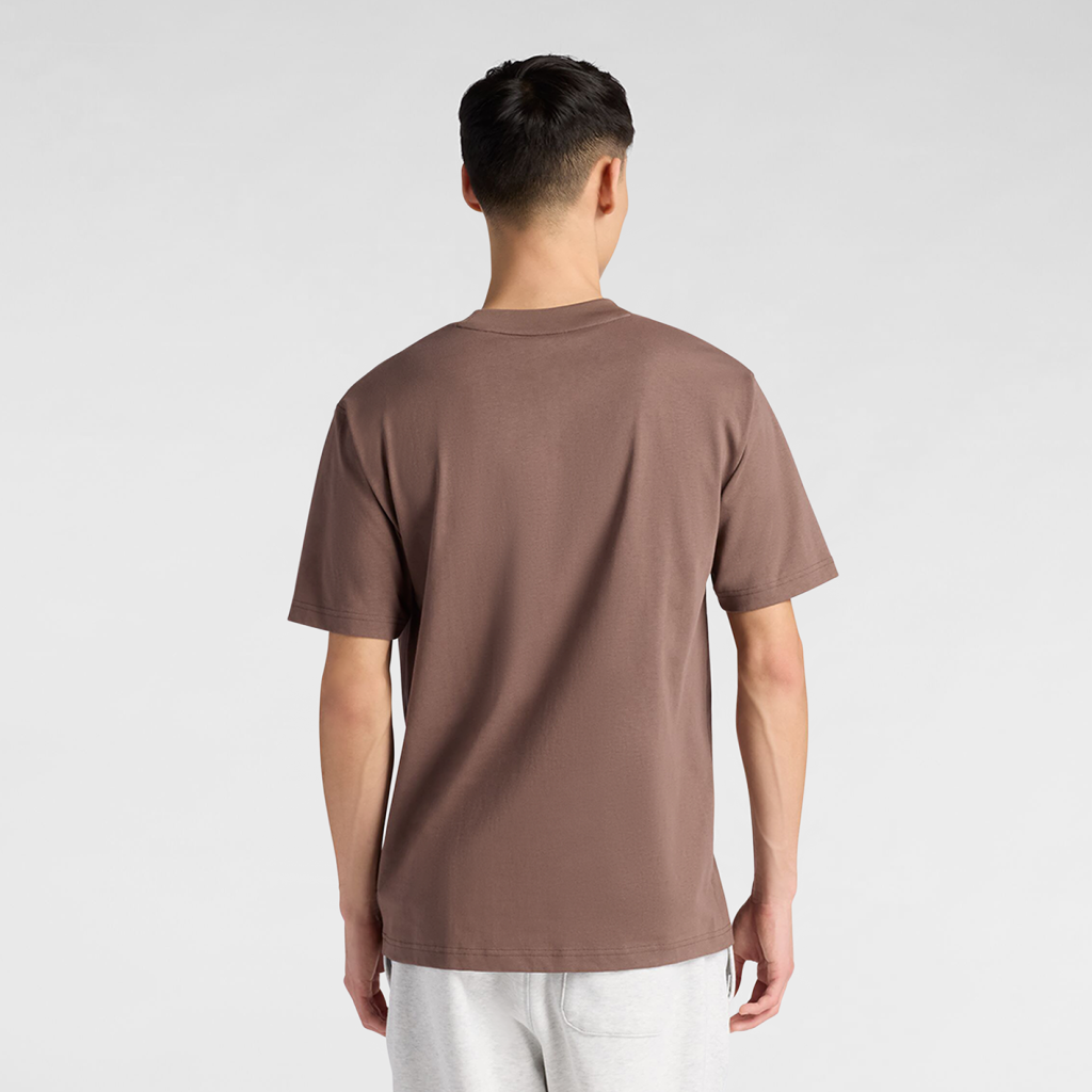 New Balance NB Athletics Cotton T-Shirt in BRAUN