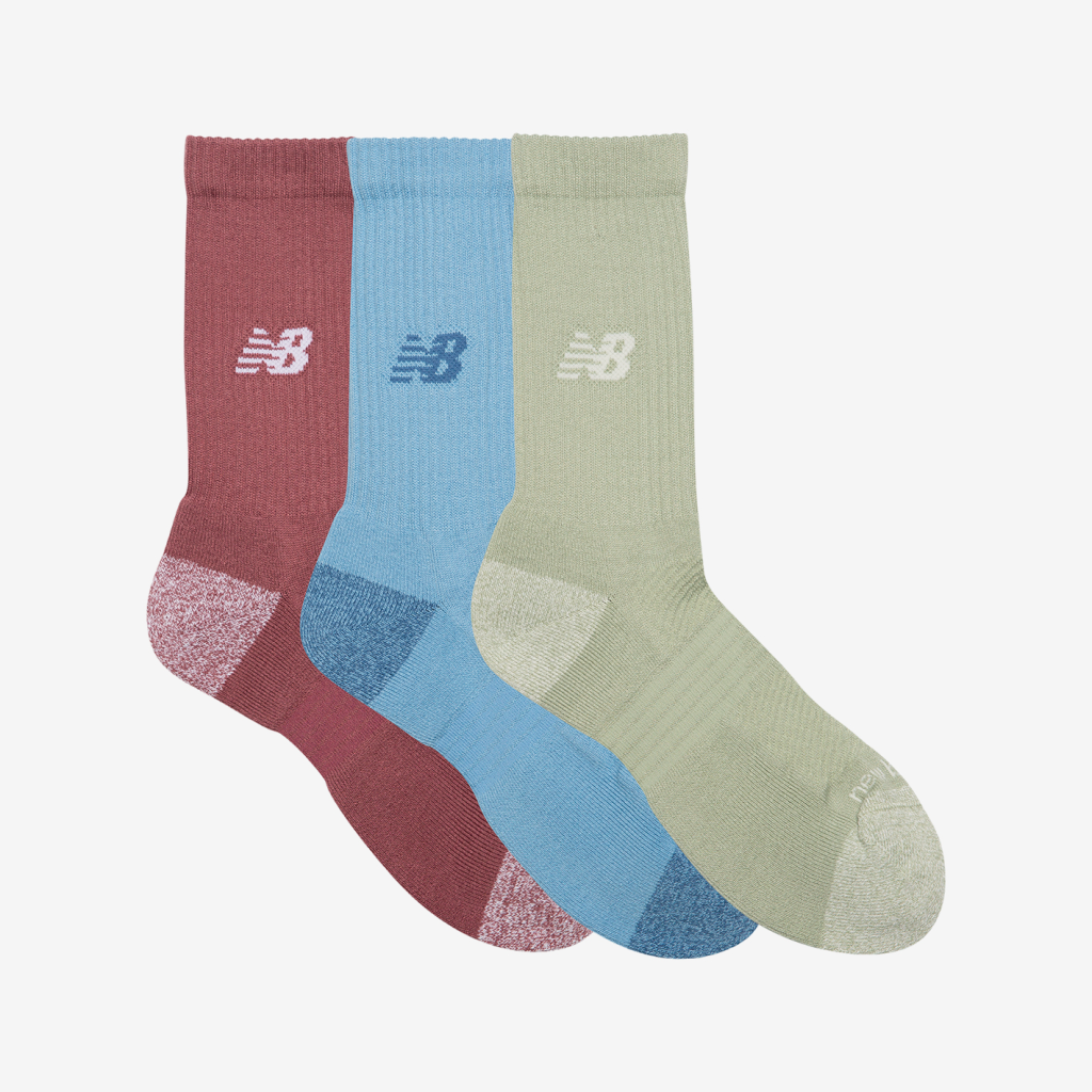 New Balance Active Crew Socks 3 Pack in MEHRFARBIG