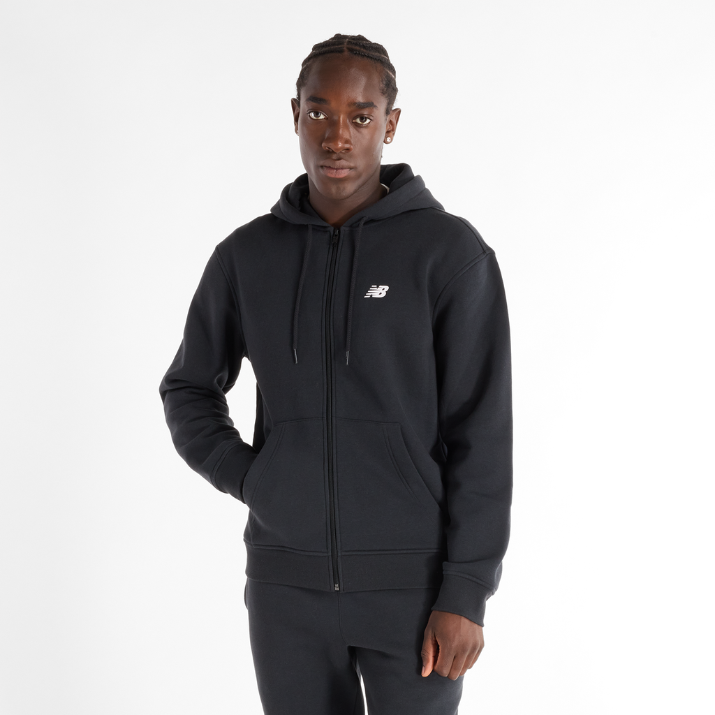 New Balance Sport Core Brushed Full Zip Hoodie in SCHWARZ