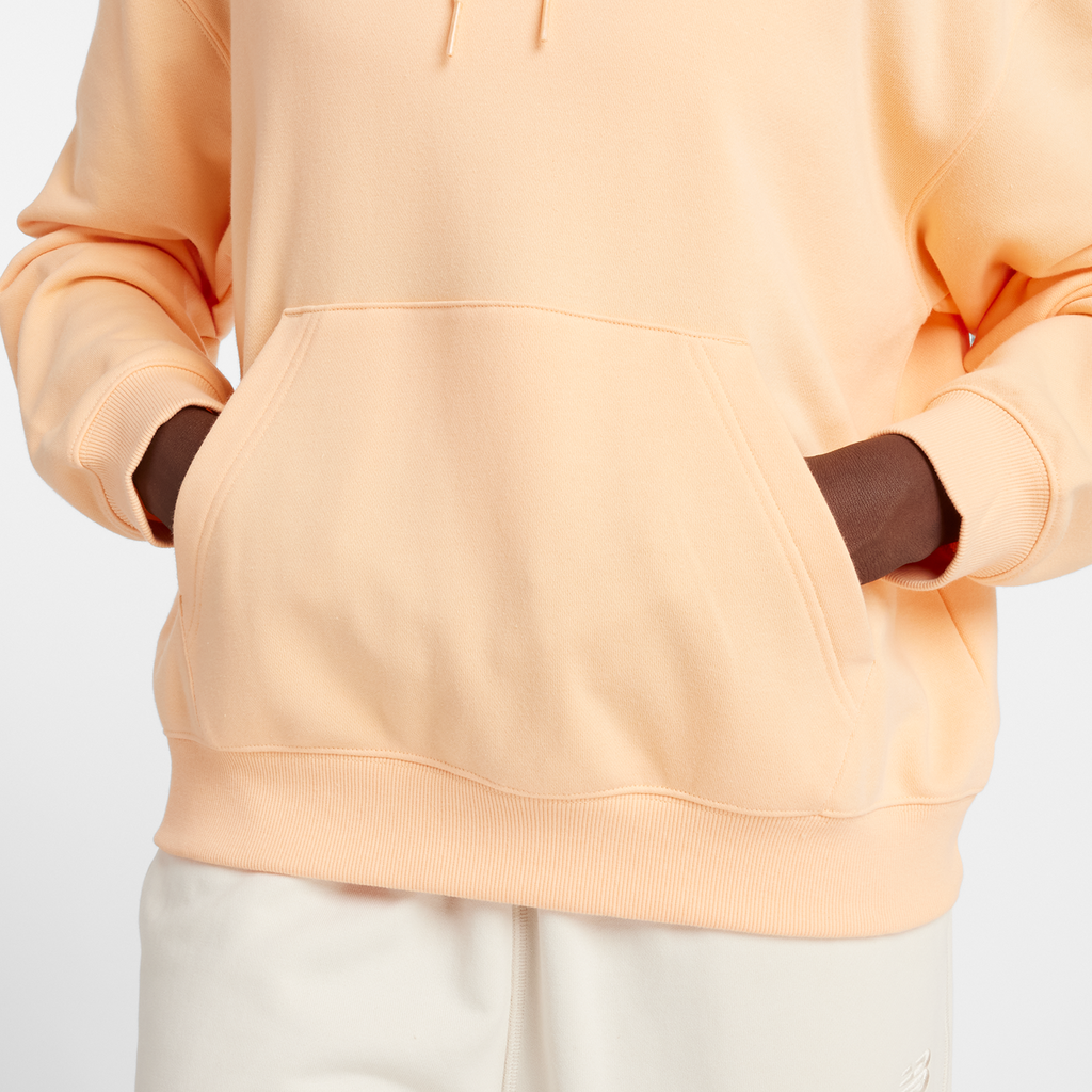 New Balance W Sport Essentials French Terry Small Logo Hoodie in ORANGE