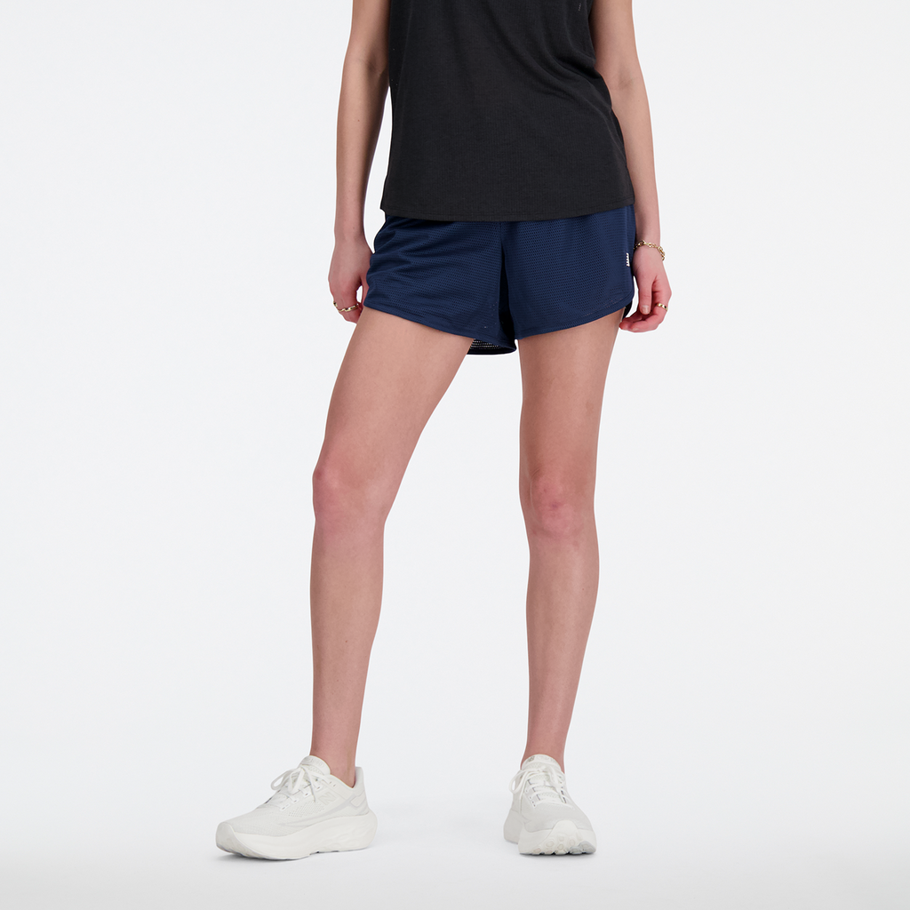 New Balance W NB Athletics Mesh Short in BLAU