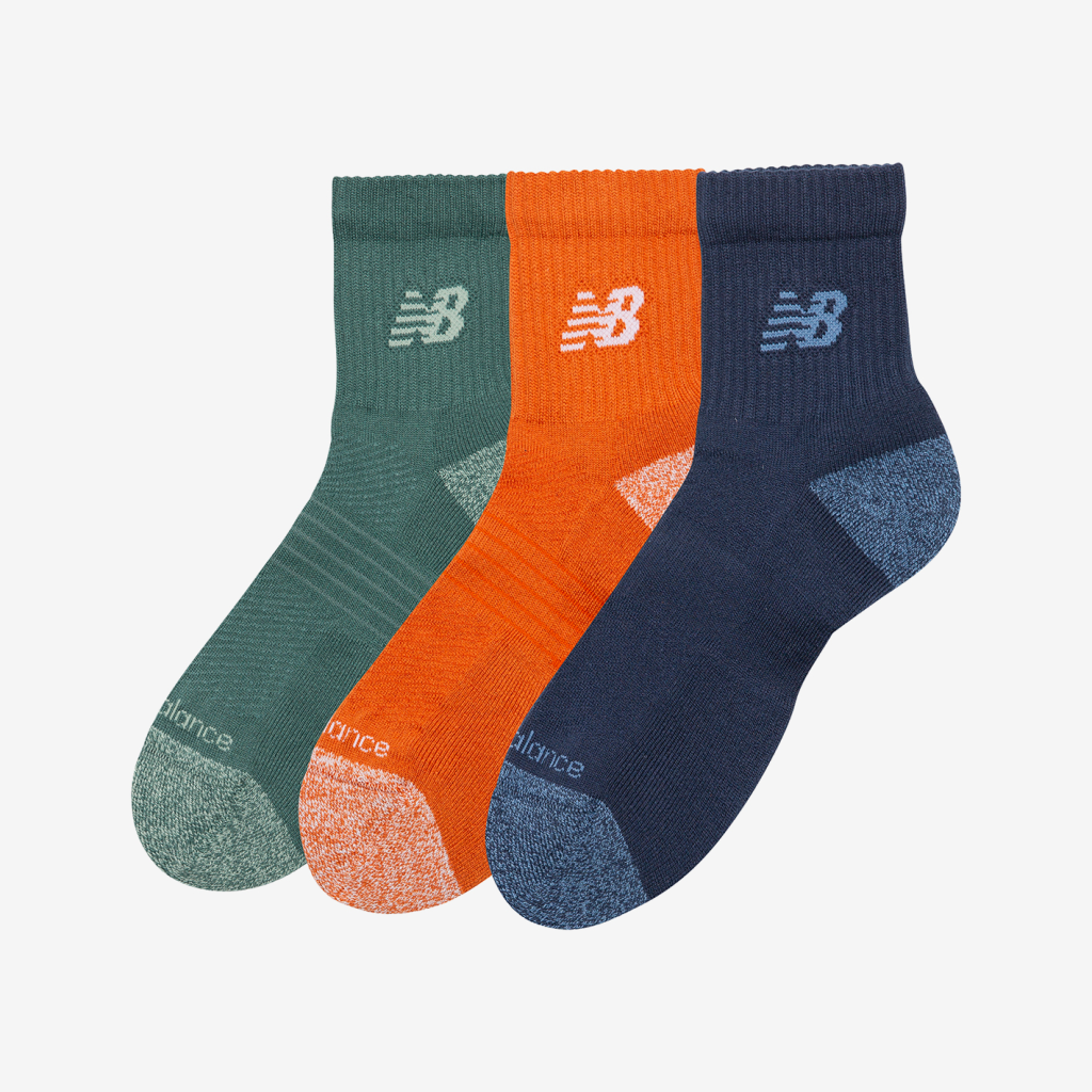 New Balance Active Quarter Socks 3 Pack in MEHRFARBIG