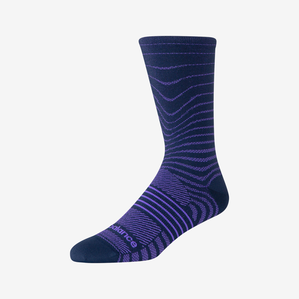 New Balance Pro Run Crew Socks 1 Pair in BLAU