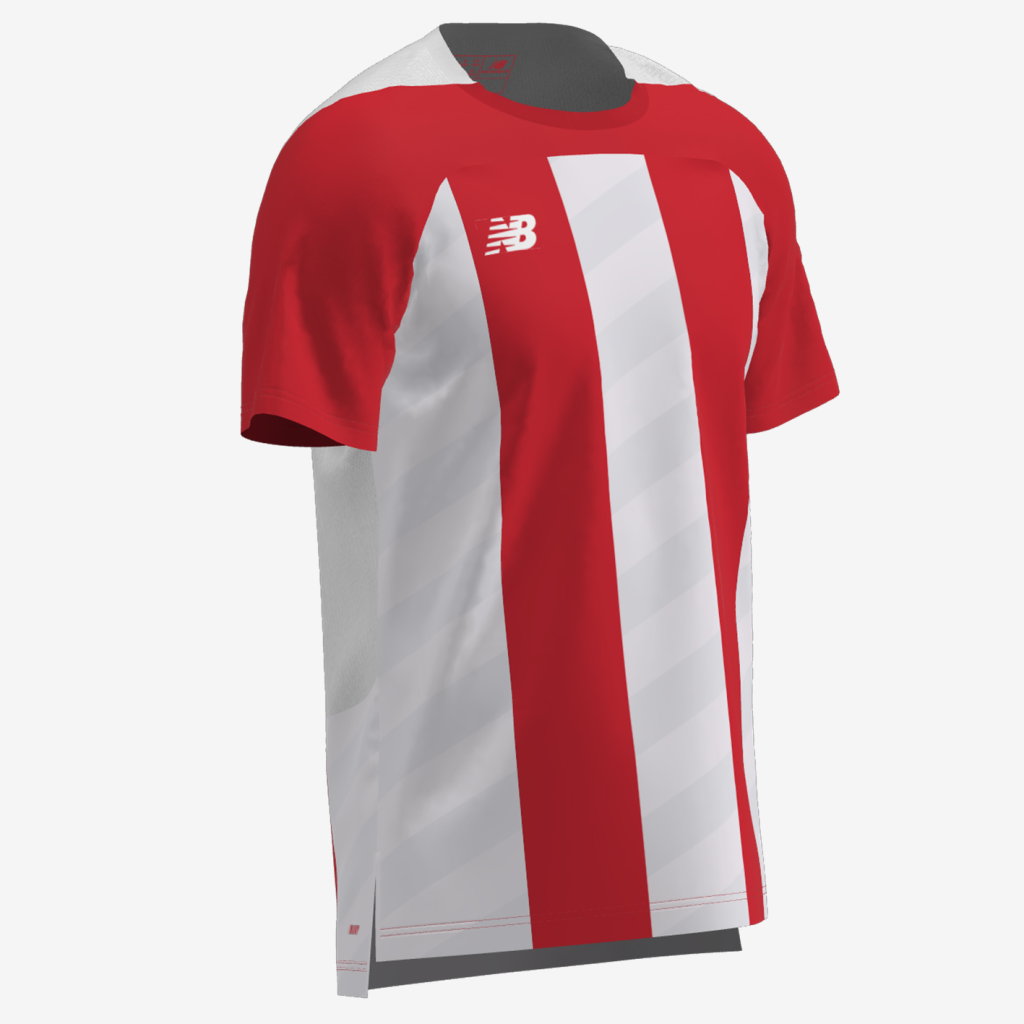 New Balance TW Kit Stripe 2 SS Jersey in ROT