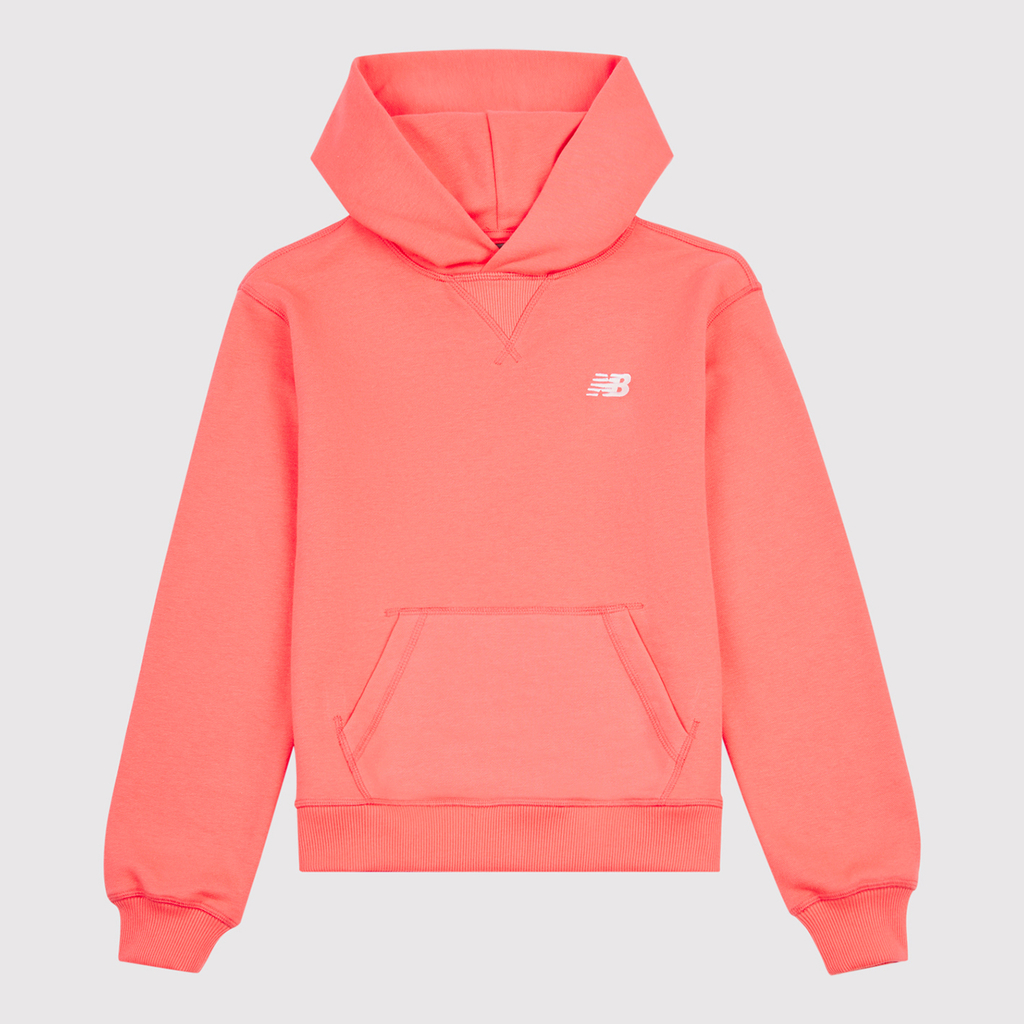 New Balance G New Balance French Terry Small Logo Hoodie in ROT