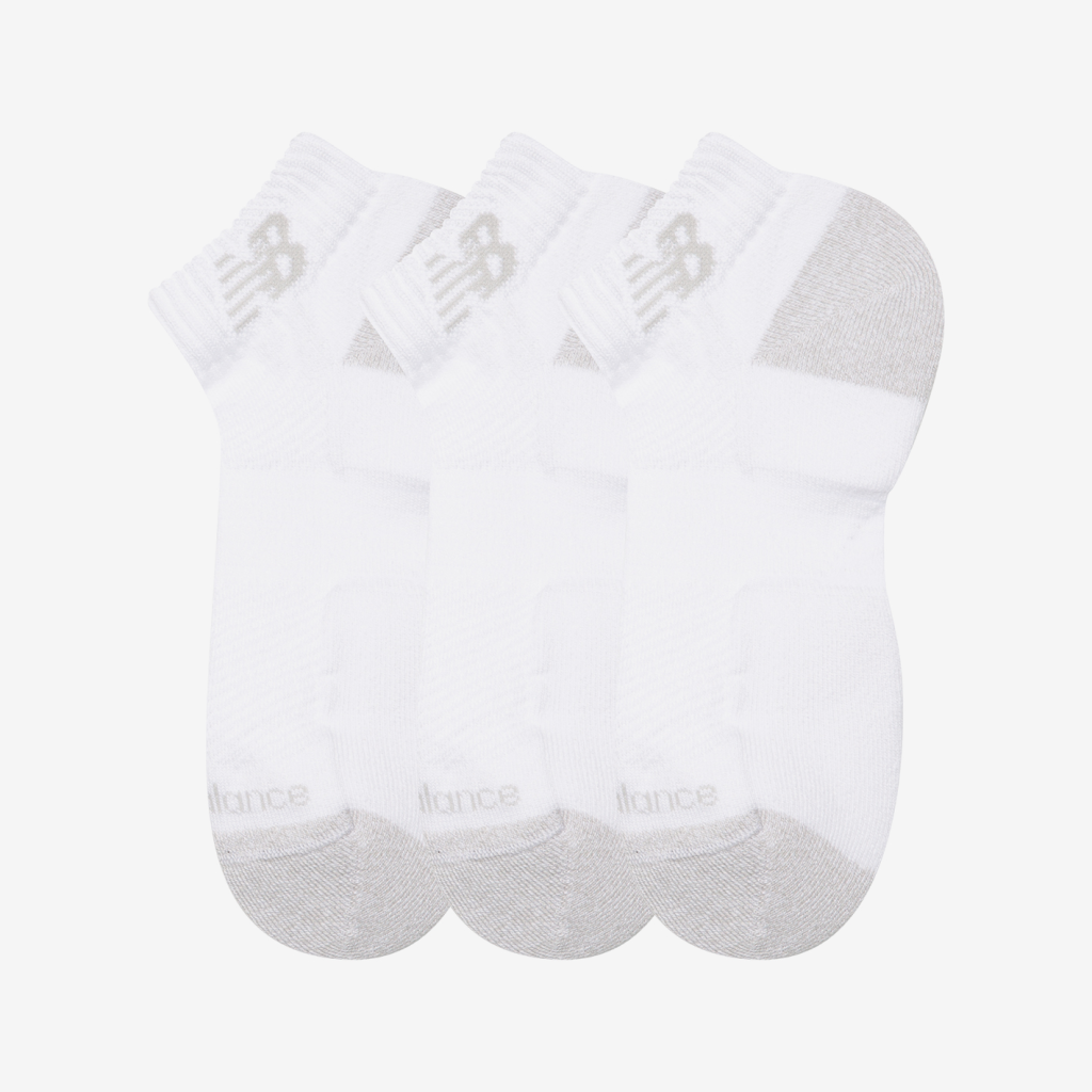 New Balance Active Low Cut Socks 3 Pack in WEISS