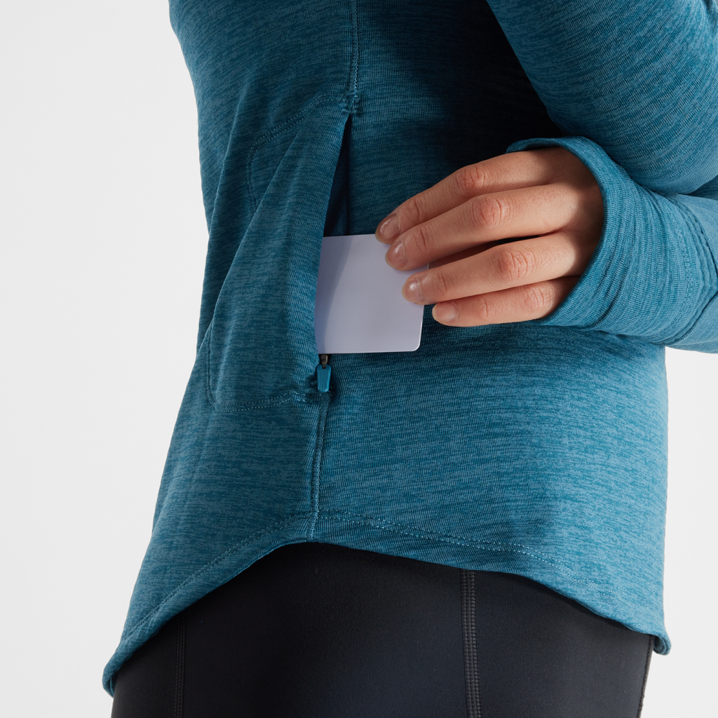 New Balance W Athletics Heat Grid Half Zip in BLAU