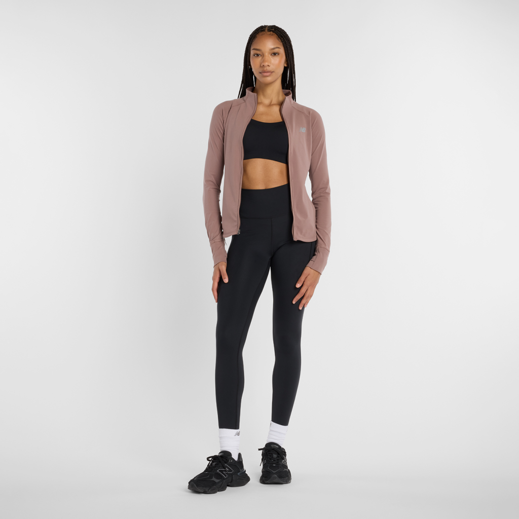 New Balance W NB Harmony Full Zip in BRAUN