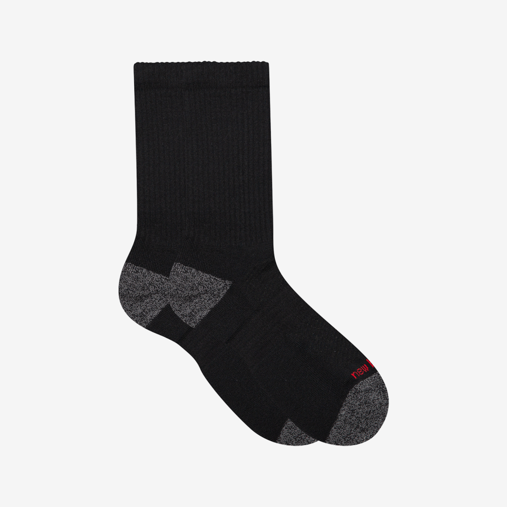 New Balance Active NB Premium Crew Socks 2 Pack in SCHWARZ