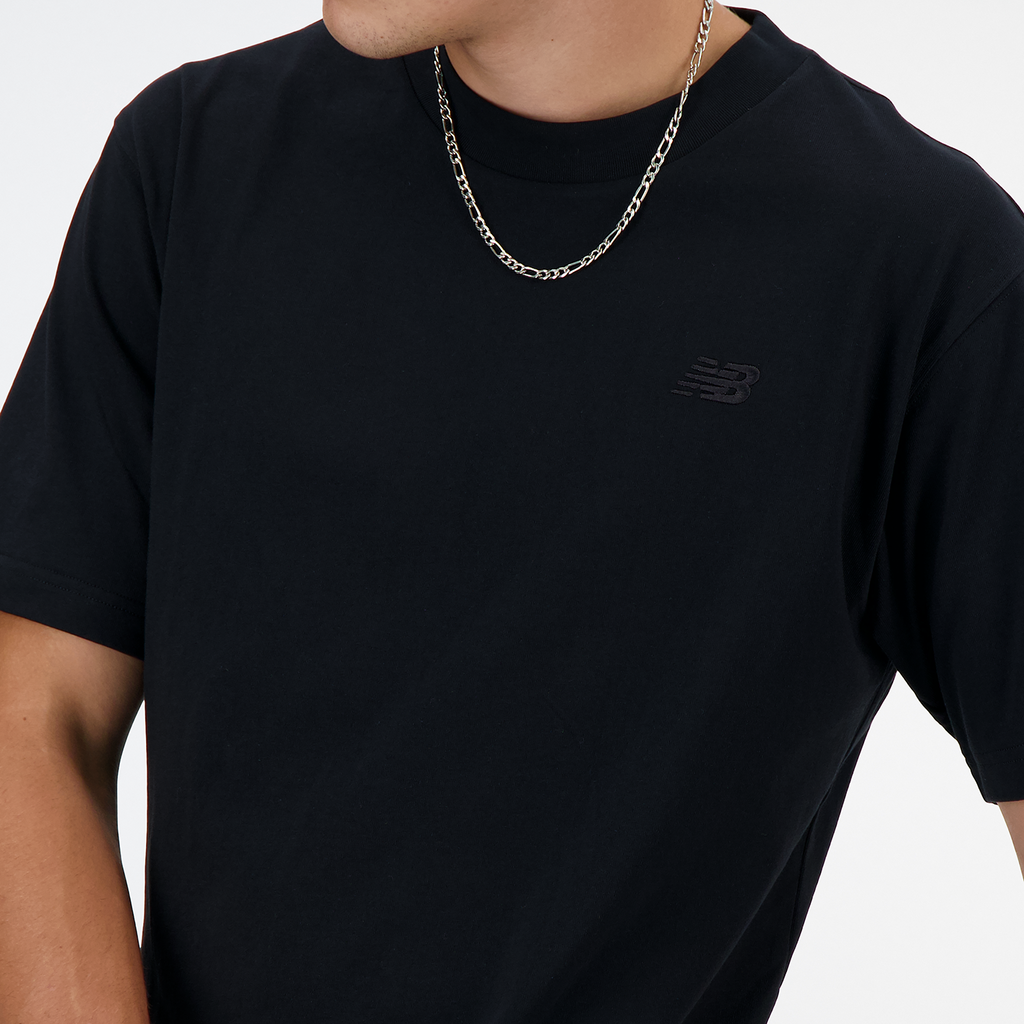 New Balance NB Athletics Cotton T-Shirt in SCHWARZ