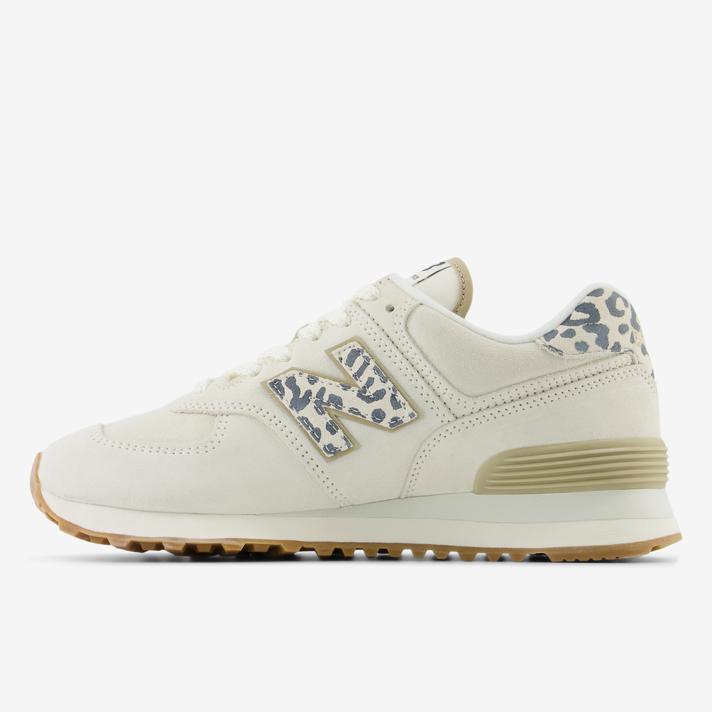 New Balance W 574 Animal Print Freizeitschuhe in WEISS