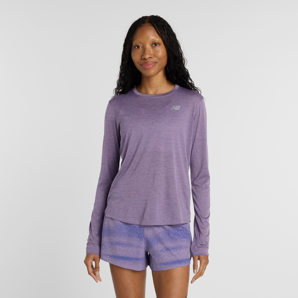 New Balance W NB Athletics Long Sleeve in VIOLETT