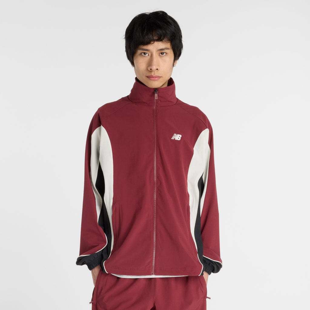 New Balance In Game Woven Track Jacket in ROT