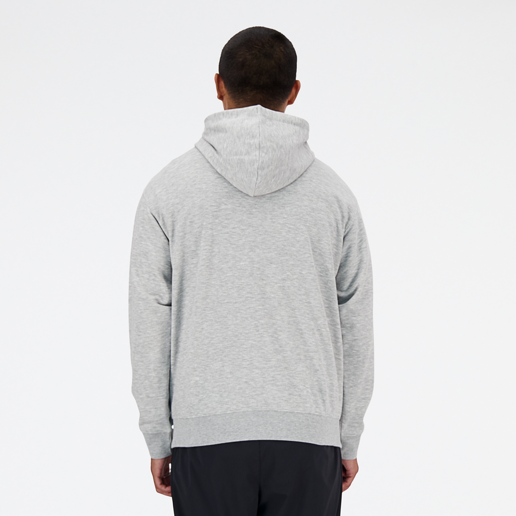 New Balance Sport Essentials Small Logo French Terry Hoodie in GRAU