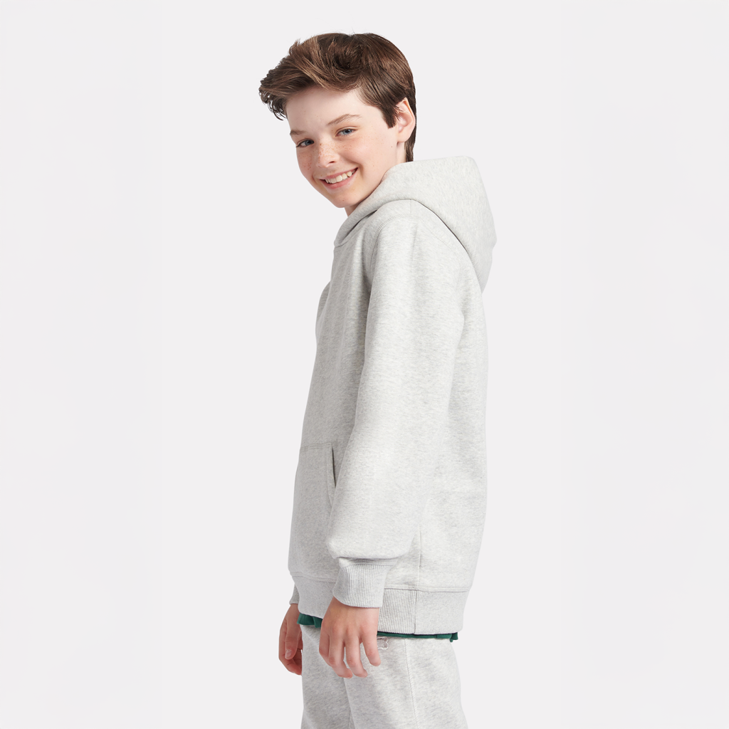 New Balance B New Balance French Terry Small Logo Hoodie in GRAU